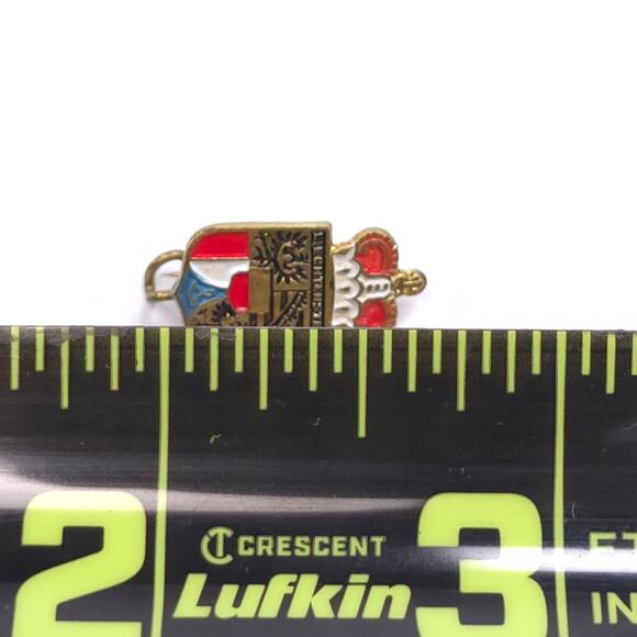 Vintage Liechtenstein Germany Pinback Pin - Picture 3 of 3